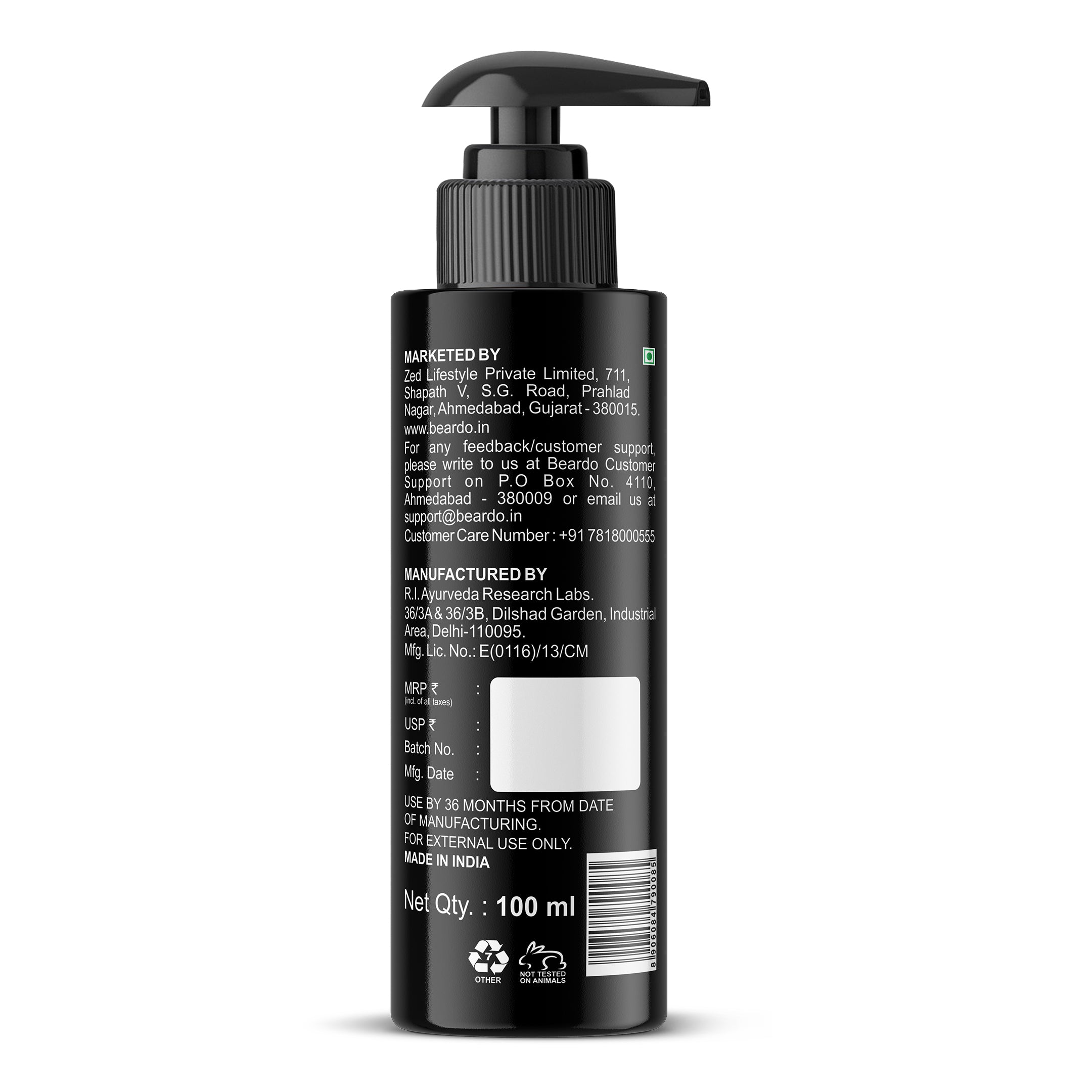 Beardo Prive Irish Royale Beard Wash, 100ml - Image 8 - Buy from Indicrest