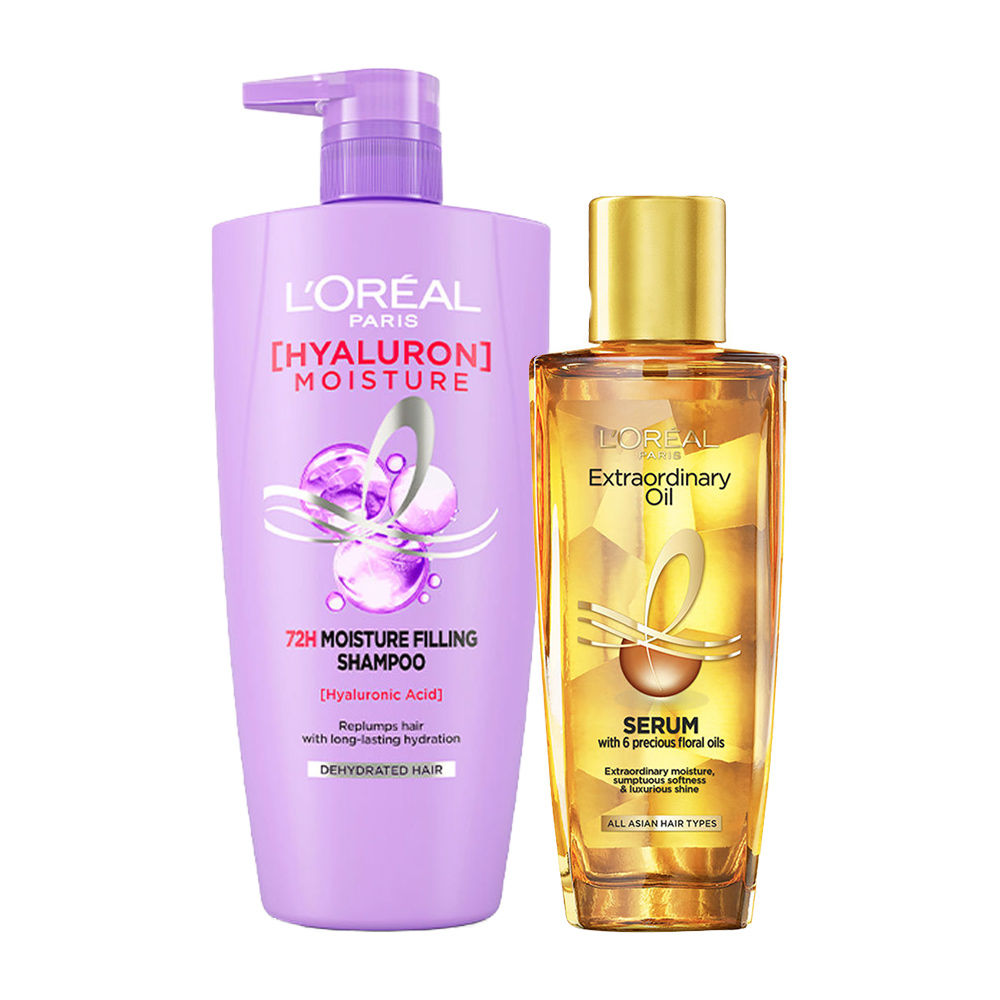 L'Oreal Paris Hydrating & Smoothening Combo For Dry Hair, 2 pieces Buy at Indicrest