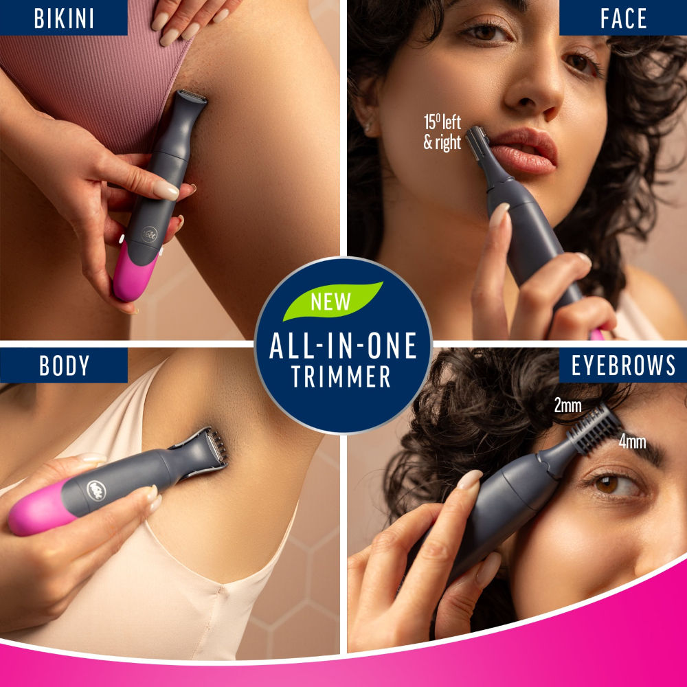 Veet Expert All-In-One Women'S Trimmer For Full Body, Bikini, Face & Eyebrow Grooming Trimmer, 140g Buy at Indicrest Image 6