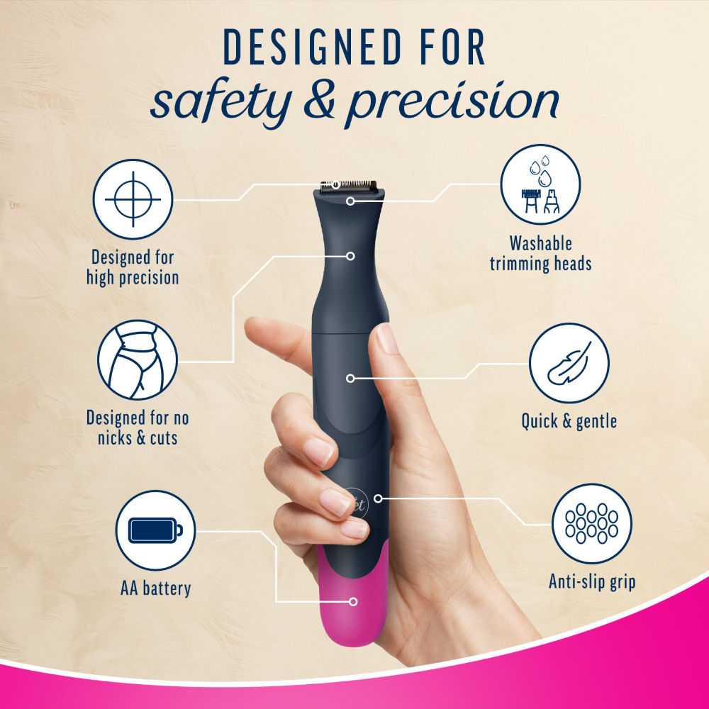 Veet Expert All-In-One Women'S Trimmer For Full Body, Bikini, Face & Eyebrow Grooming Trimmer, 140g Buy at Indicrest Image 9