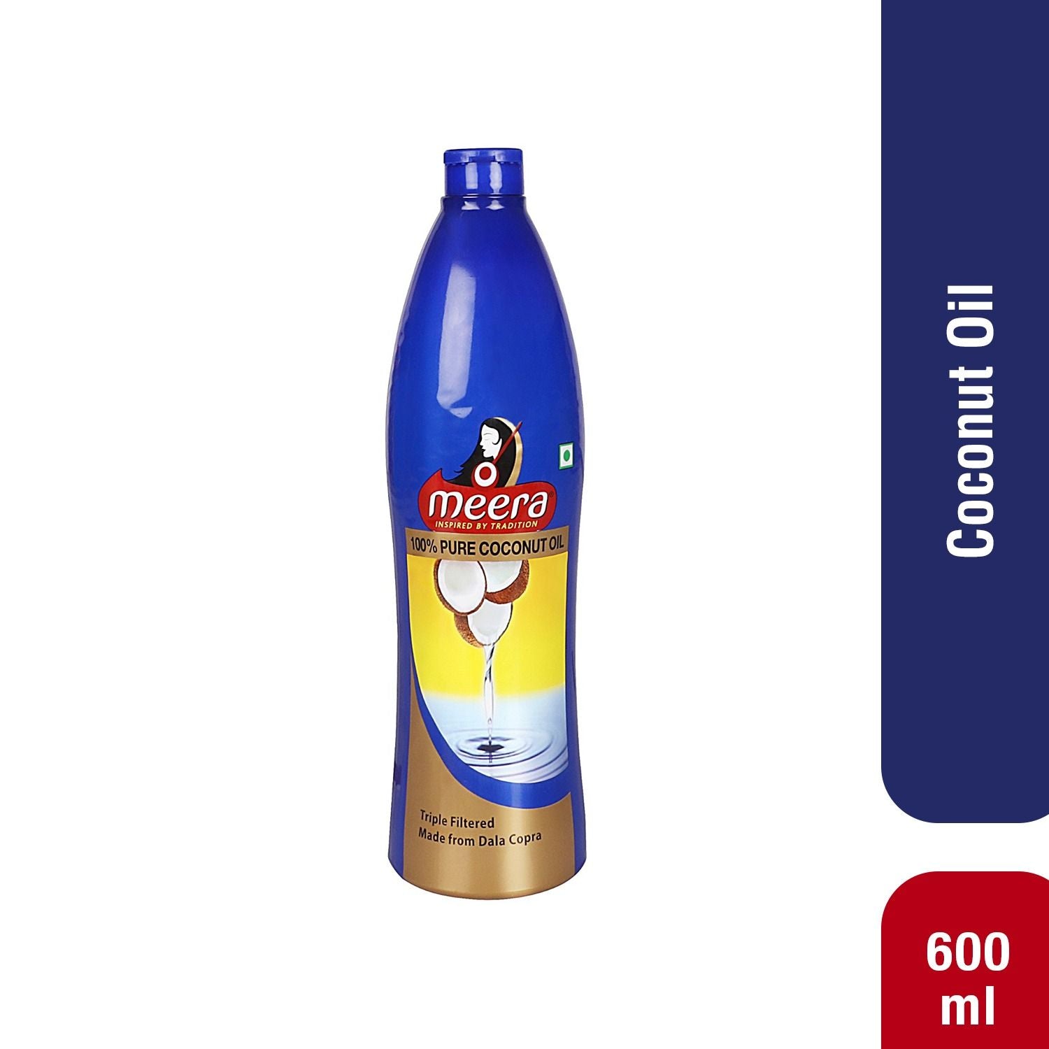 Meera Pure Coconut Hair Oil, 600ml