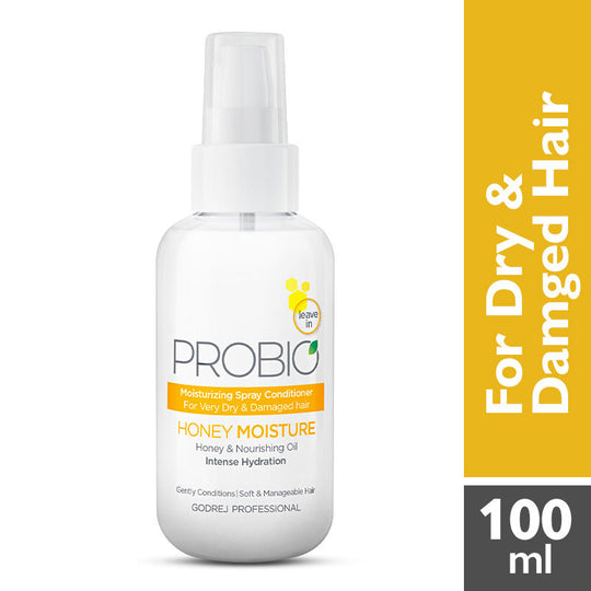 Godrej Professional Probio Honey Moisture Leave - in Spray Conditioner, 100ml Buy at Indicrest