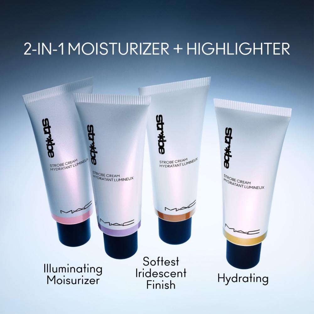 M.A.C Strobe Cream - Pinklite | Illuminating Moisturizer & Liquid Highlighter, 50ml