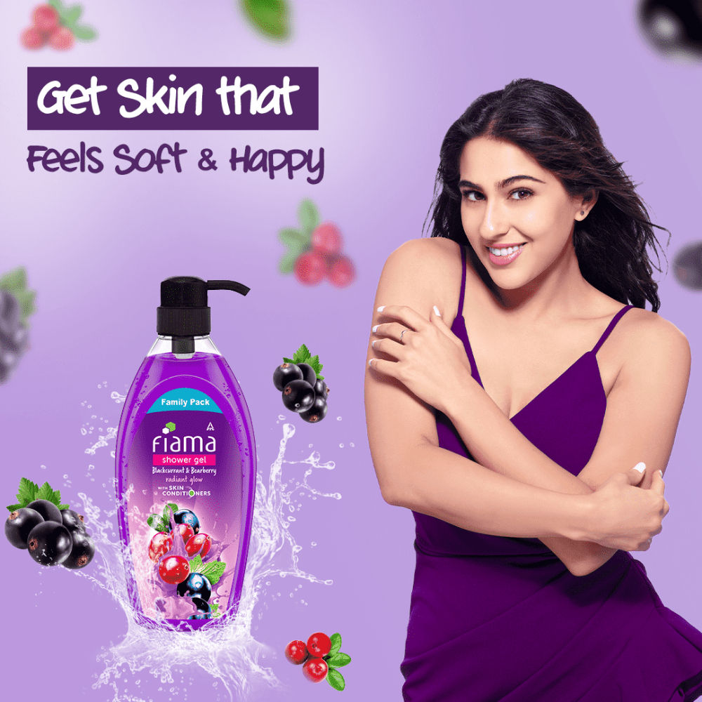 Fiama Shower Gel Blackcurrant & Bearberry Body Wash With Skin Conditioners For Radiant Glow, 895ml Buy at Indicrest Image 5