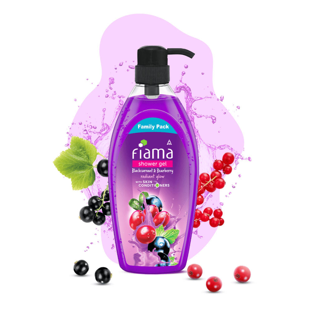 Fiama Shower Gel Blackcurrant & Bearberry Body Wash With Skin Conditioners For Radiant Glow, 895ml Buy at Indicrest Image 6