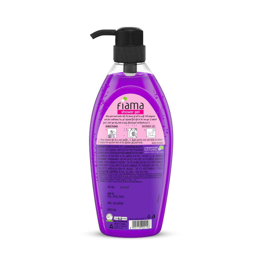 Fiama Shower Gel Blackcurrant & Bearberry Body Wash With Skin Conditioners For Radiant Glow, 895ml Buy at Indicrest Image 7