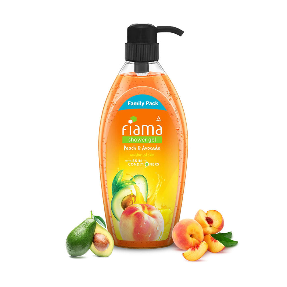 Fiama Shower Gel Peach & Avocado Body Wash For Soft Moisturised & Hydrating Skin, 895ml Buy at Indicrest Image 2