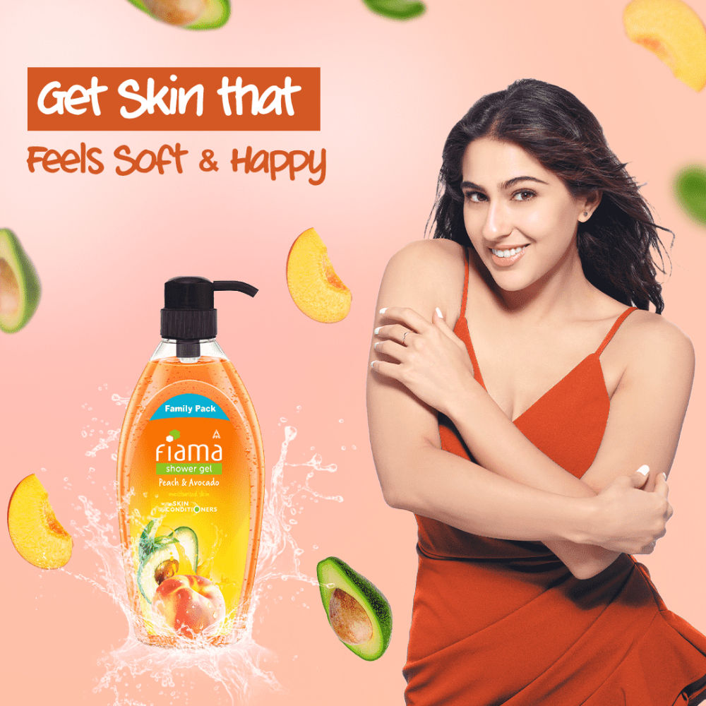 Fiama Shower Gel Peach & Avocado Body Wash For Soft Moisturised & Hydrating Skin, 895ml Buy at Indicrest Image 5