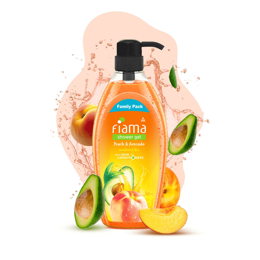 Fiama Shower Gel Peach & Avocado Body Wash For Soft Moisturised & Hydrating Skin, 895ml Buy at Indicrest Image 6