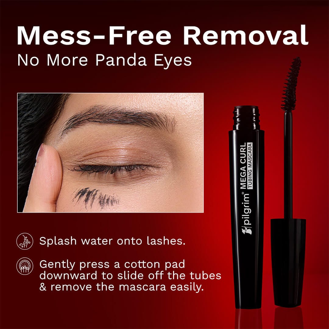 Pilgrim Mega Curl Tubing Mascara, 5ml - Image 8 - Buy from Indicrest