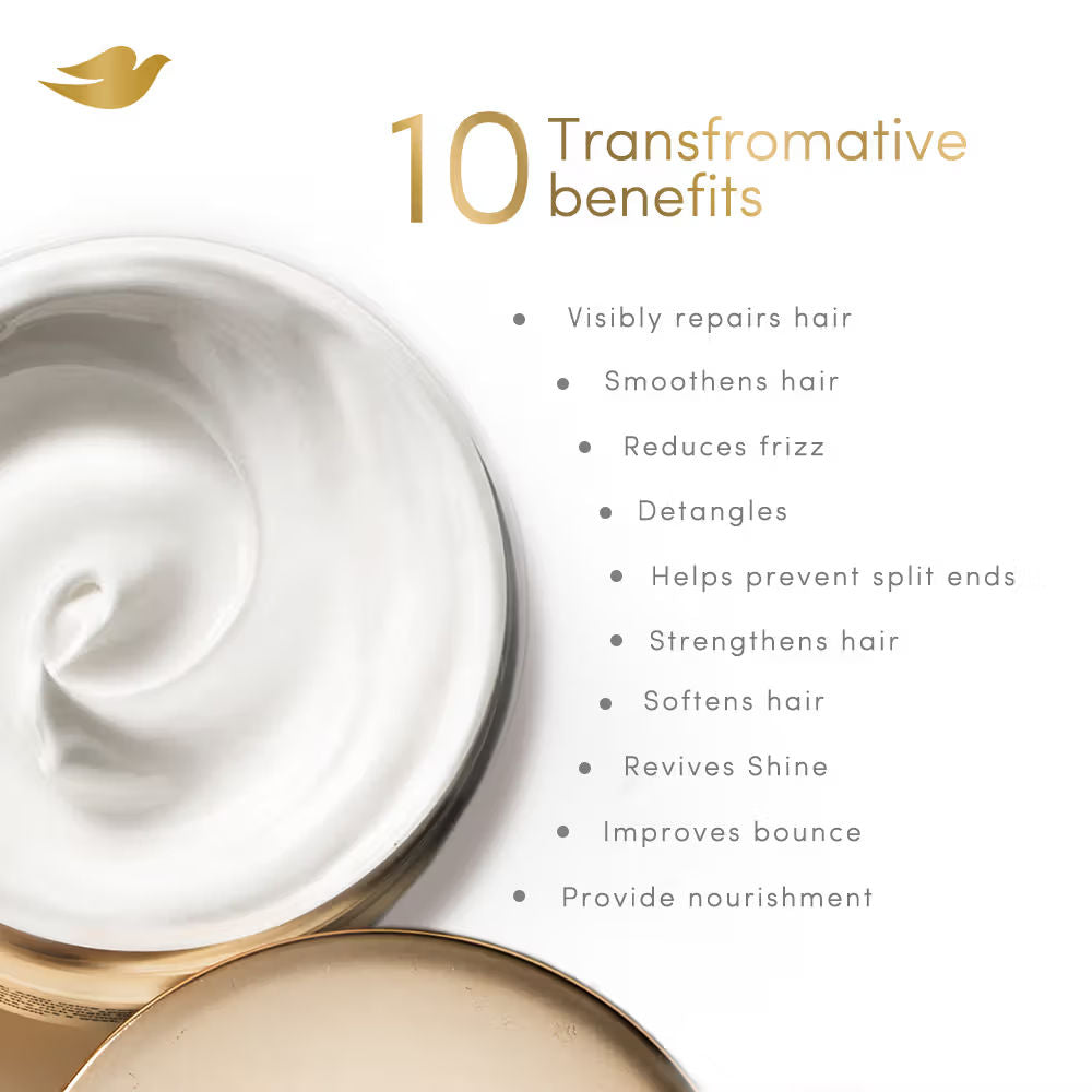 Dove 10 In 1 Deep Repair Treatment Hair Mask For Dry & Frizzy Hair, 300ml Buy at Indicrest Image 4