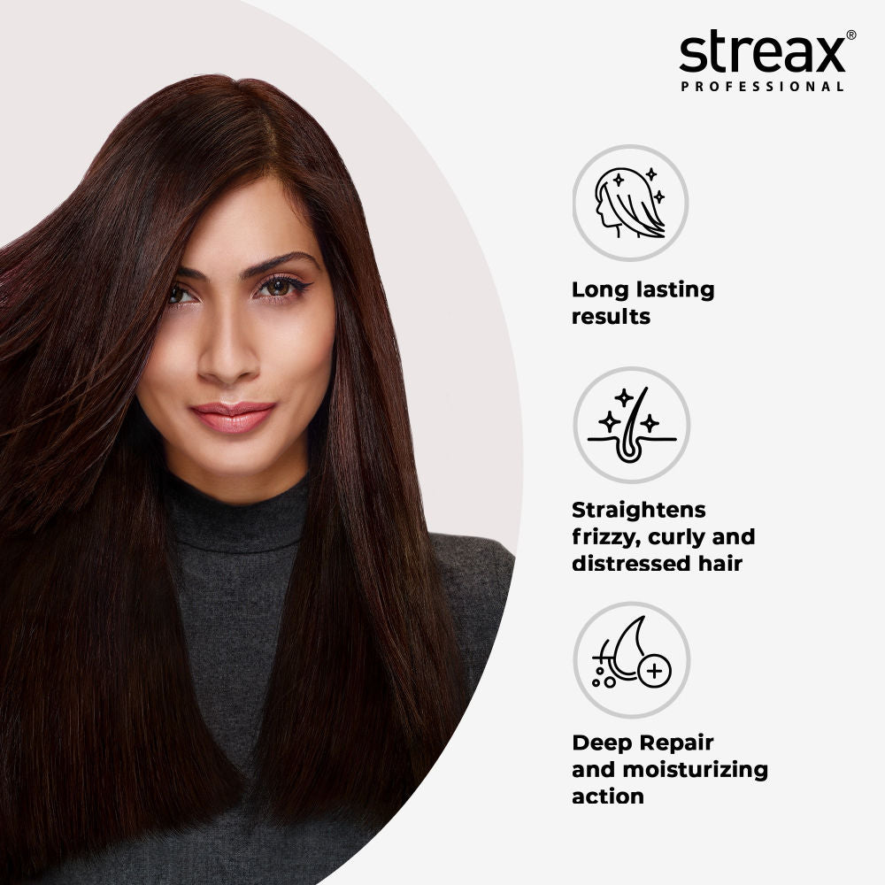 Streax Professional Canvoline Hair Straightening Intense Kit, 160g Buy at Indicrest Image 2