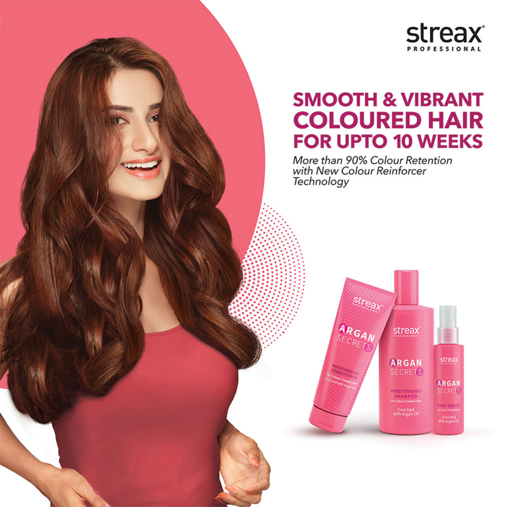 Streax Professional Argan Secrets Moisturising Conditoner For Colour - Treated Hair Enriched With Argan Oil, 240g Buy at Indicrest Image 2