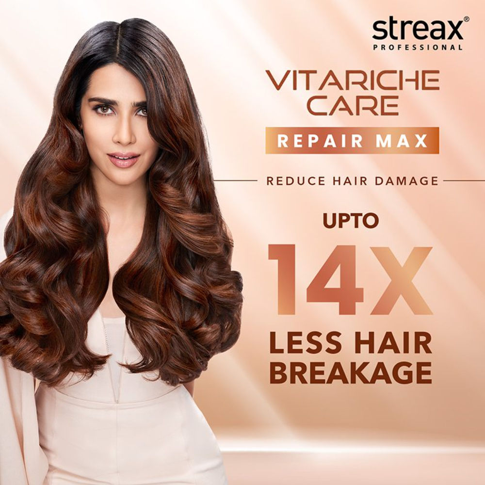 Streax Professional Vitariche Care Repair Max Shampoo, 300ml + Masque, 200g Hair Care Combo Buy at Indicrest Image 2