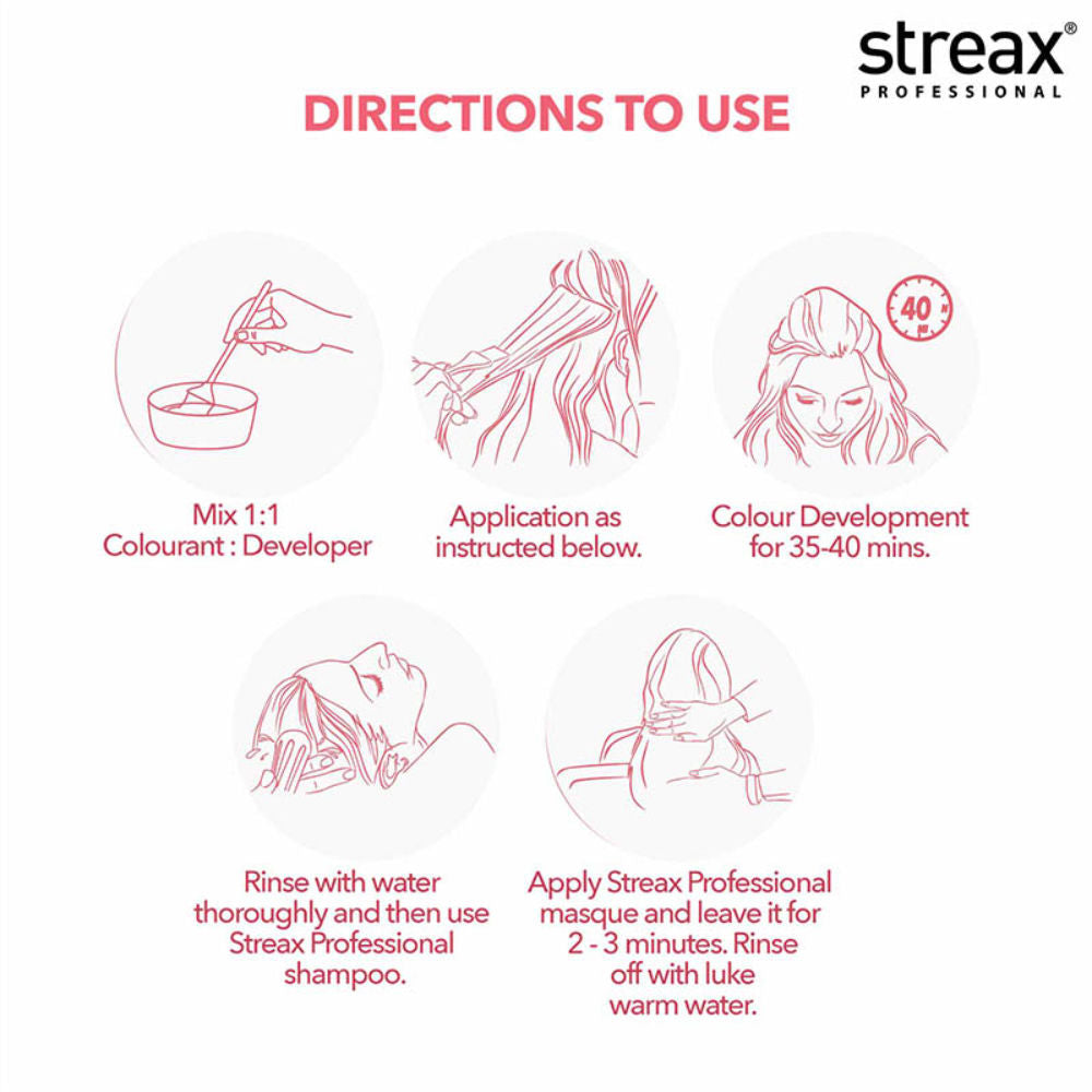 Streax Professional Argan Secrets Hair Colourant Cream - Dark Brown, 60g Buy at Indicrest Image 5