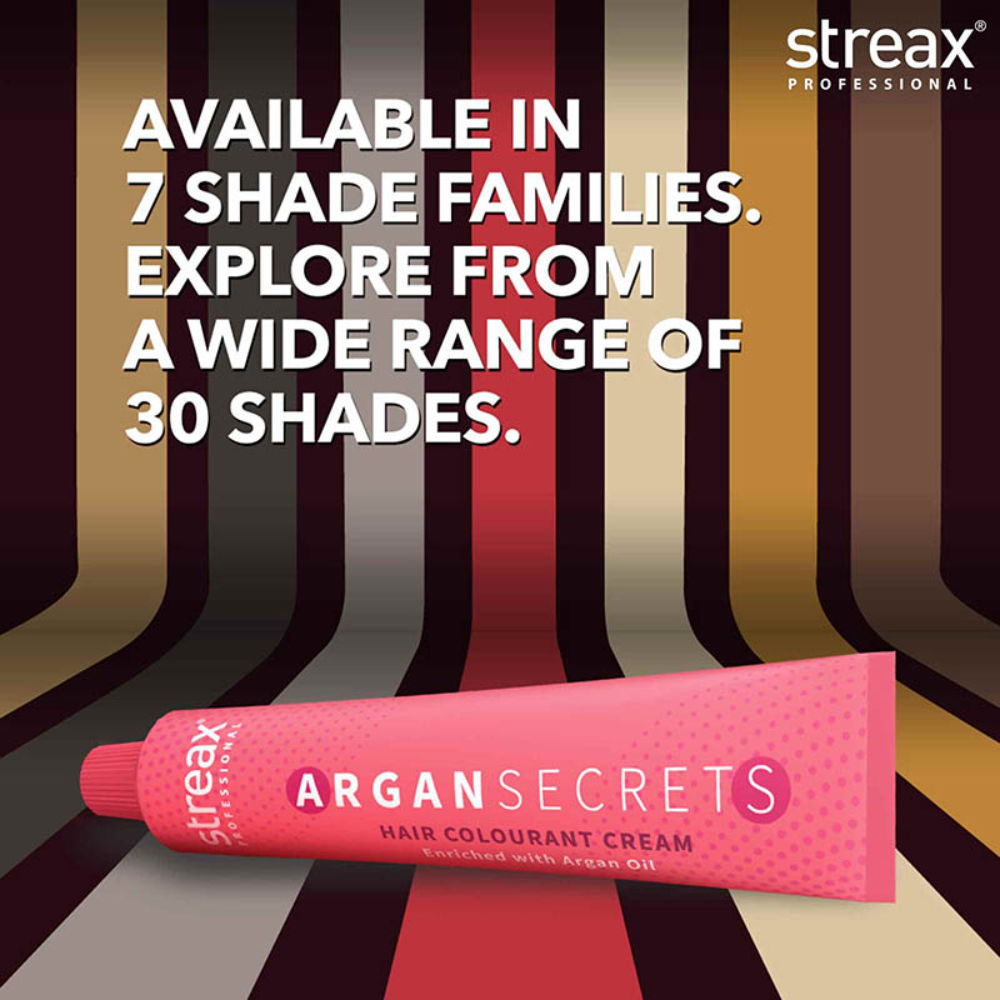 Streax Professional Argan Secrets Hair Colourant Cream - Dark Brown, 60g Buy at Indicrest Image 6
