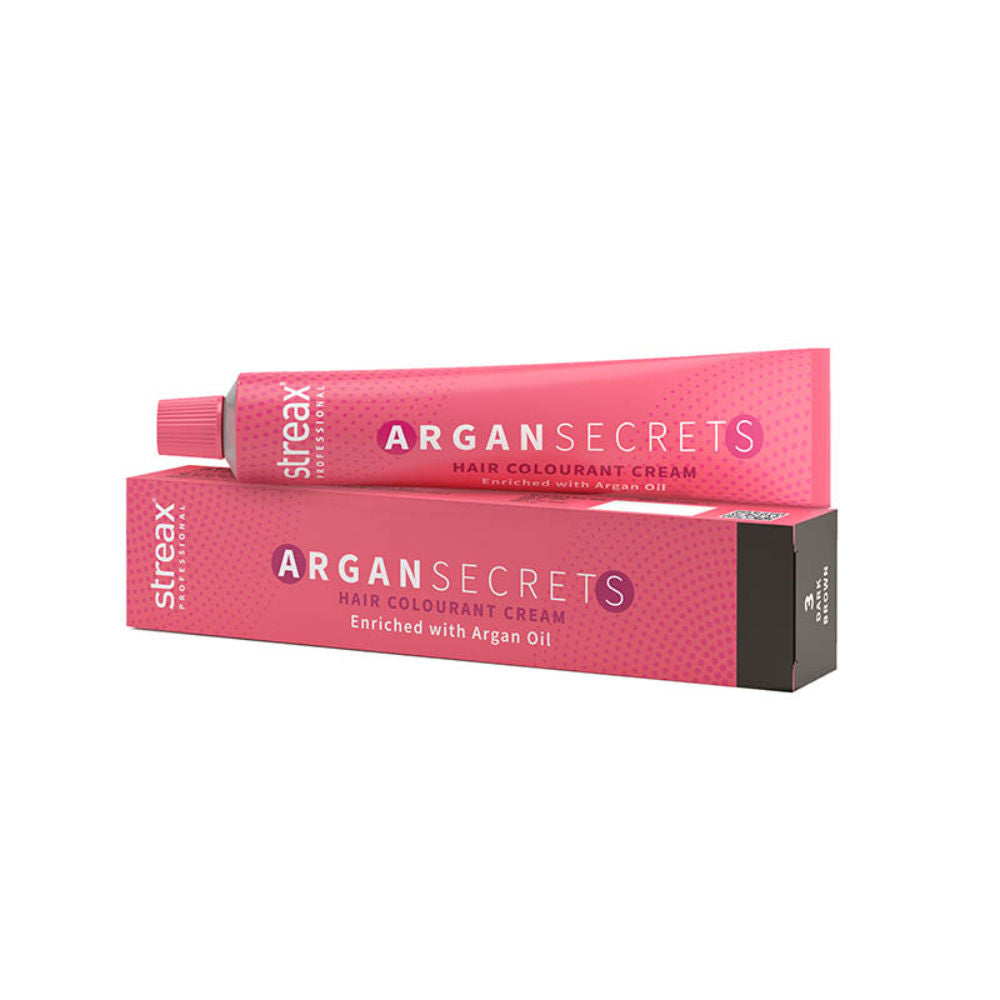 Streax Professional Argan Secrets Hair Colourant Cream - Dark Brown, 60g Buy at Indicrest Image 8
