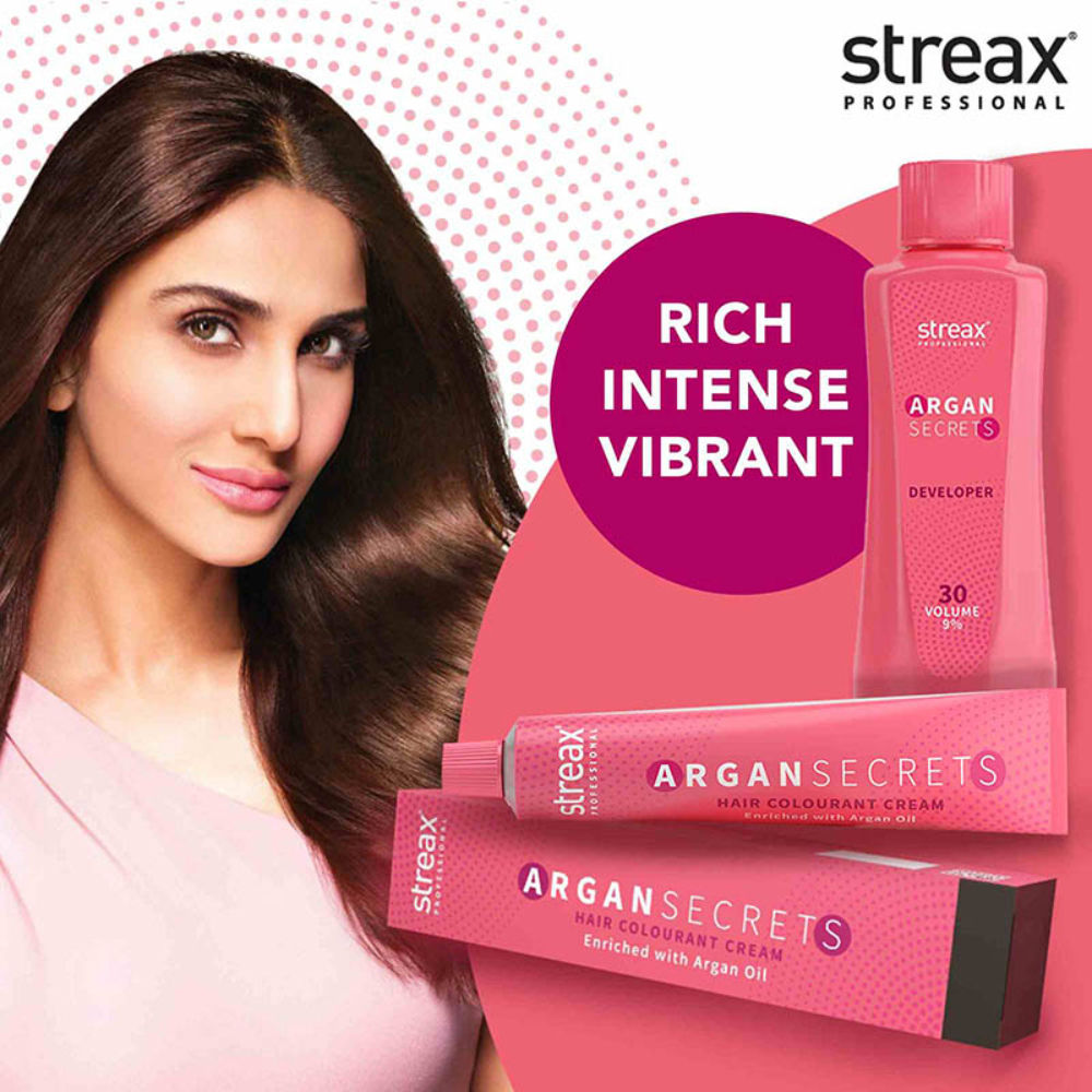 Streax Professional Developer 30 Volume 9% For Hair Color With Argan Secrets Colourant, 250ml Buy at Indicrest Image 3