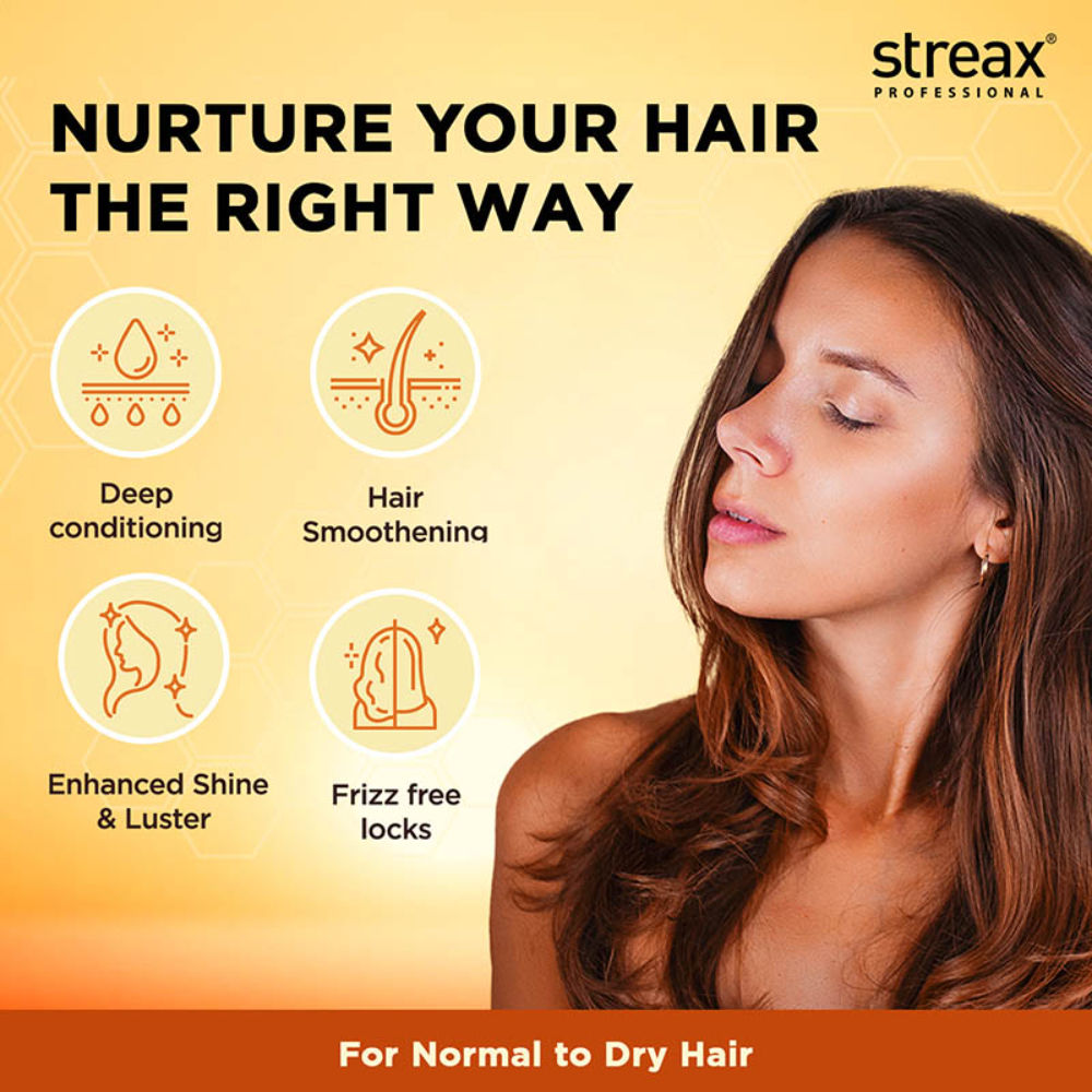 Streax Professional Spa Nourishment Anti-Frizz Concentrate, For Normal to Dry Hair, 60ml Buy at Indicrest Image 2