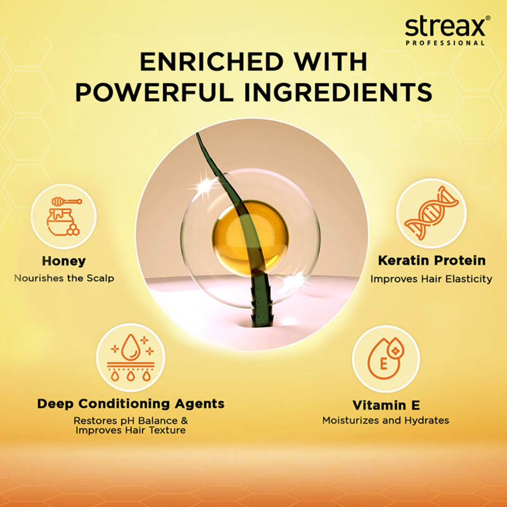 Streax Professional Spa Nourishment Anti-Frizz Concentrate, For Normal to Dry Hair, 60ml Buy at Indicrest Image 3
