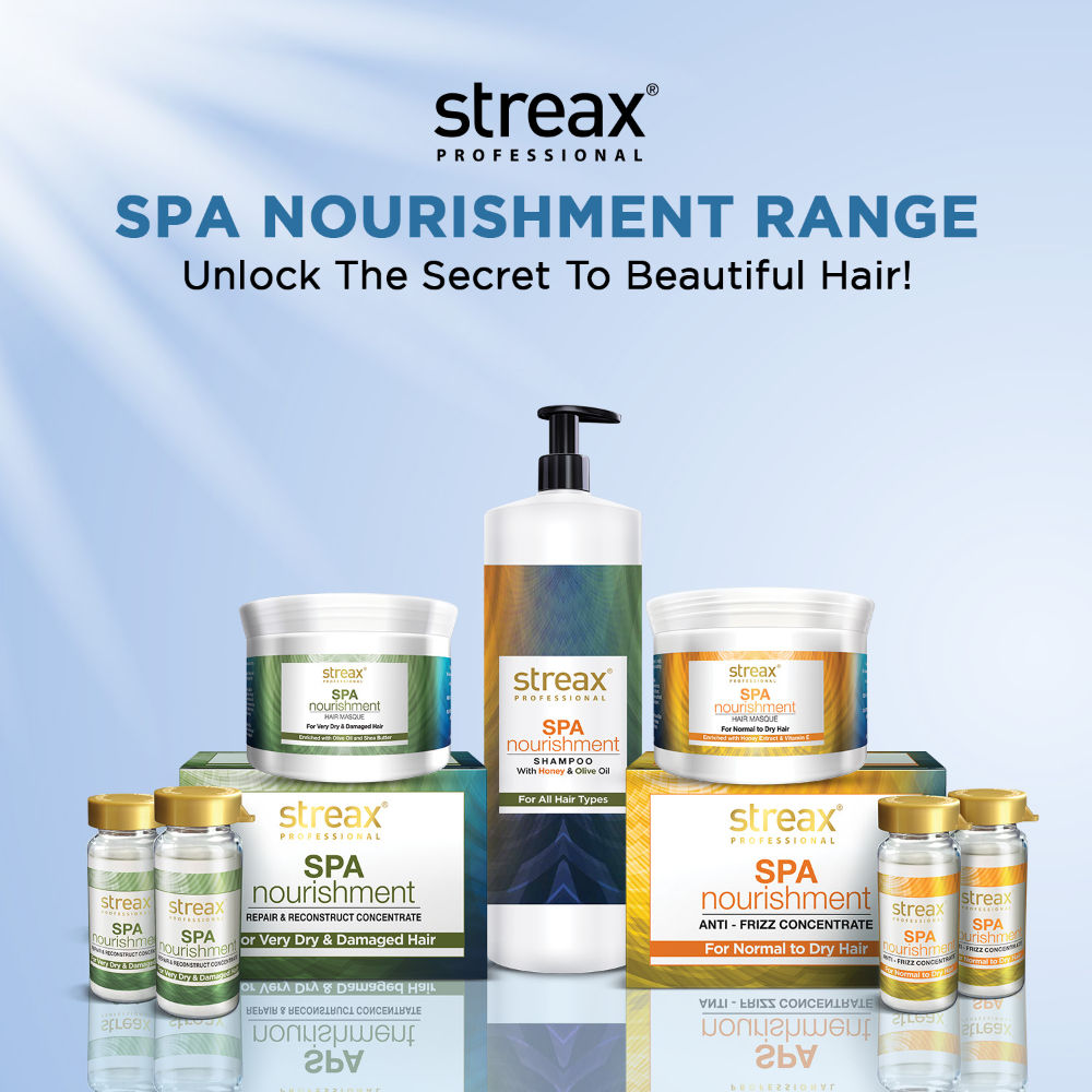 Streax Professional Spa Nourishment Shampoo, With Honey and Olive Oil, 1500ml Buy at Indicrest Image 7