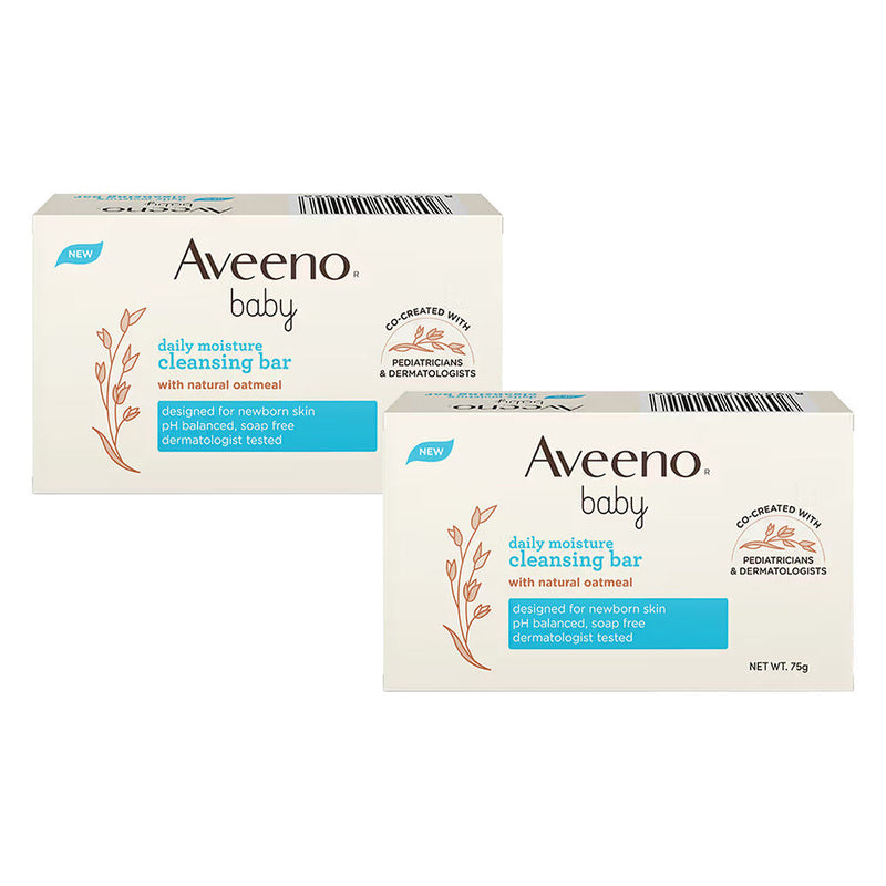 Aveeno Baby DM Cleansing Bar, 2 X 75g