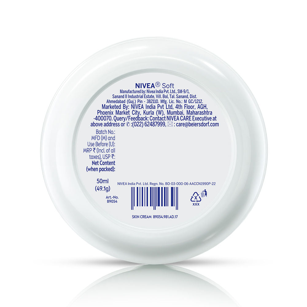 Nivea Soft Vit E Light Non Sticky Face Moisturiser Cream Fresh & Hydrated Skin For All Skin Types, 50ml Buy at Indicrest Image 10