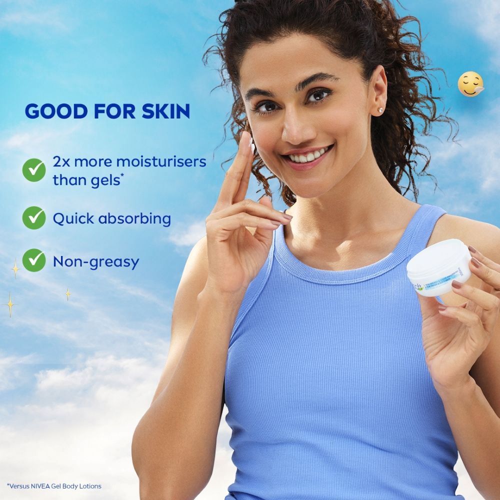 Nivea Soft Vit E Light Non Sticky Face Moisturiser Cream Fresh & Hydrated Skin For All Skin Types, 50ml Buy at Indicrest Image 5