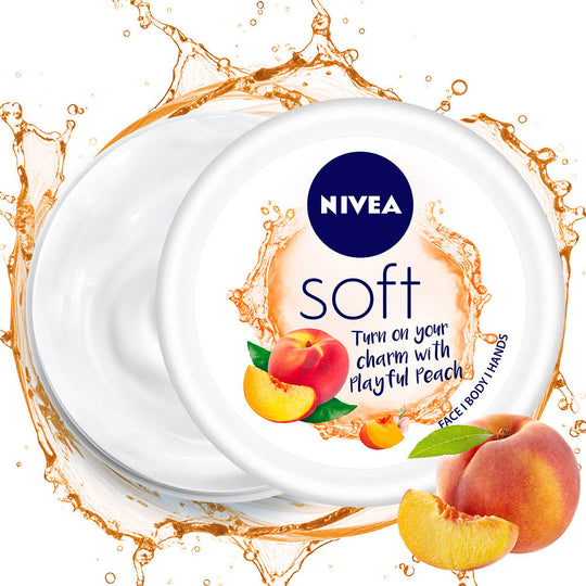 Nivea Soft Light Moisturizer Cream Playful Peach For Hands And Body, 50ml Buy at Indicrest