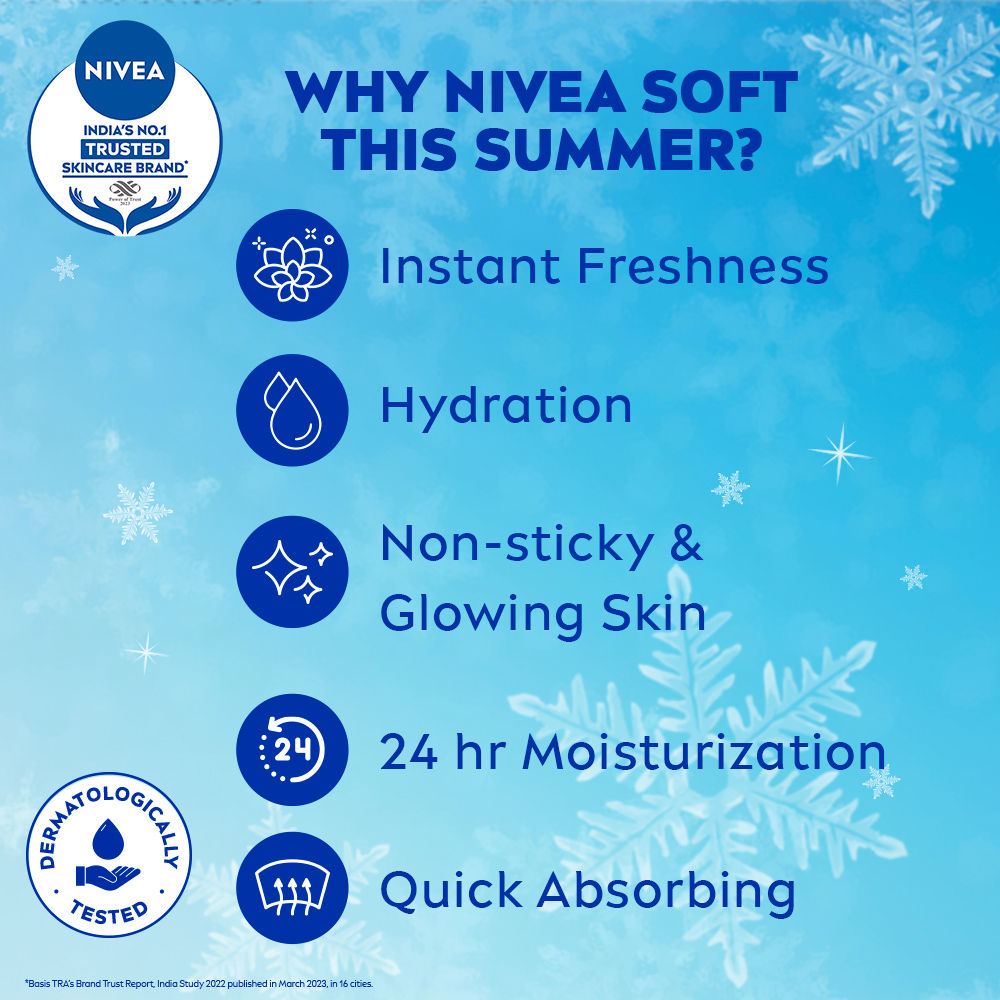 Nivea Soft Light Moisturizer Cream Peppy Pomegranate For Hands And Body, 200ml Buy at Indicrest Image 2