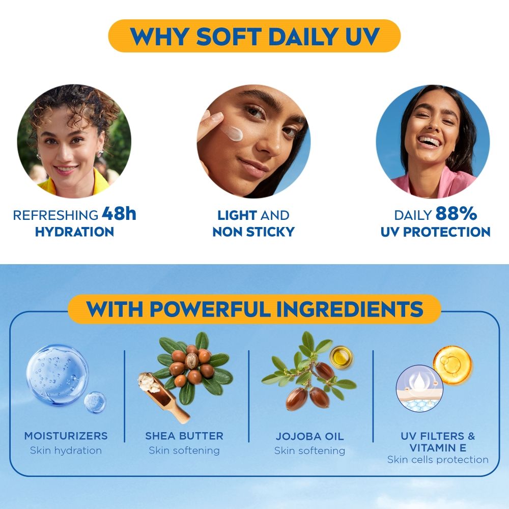 Nivea Soft Daily UV Light Moisturising Cream, 100ml Buy at Indicrest Image 6