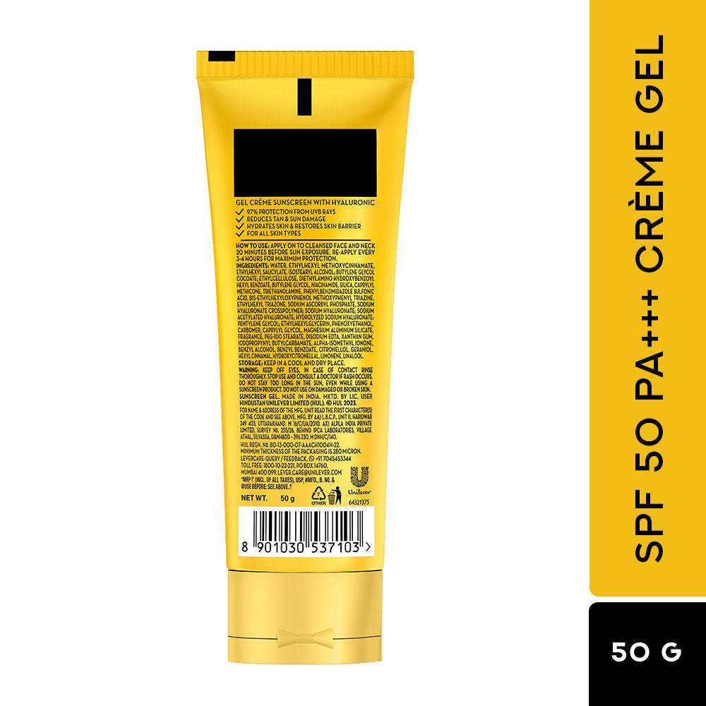 Pond’s Sun Miracle SPF 50 PA+++ Crème Gel Sunscreen - Protect & Hydrate, With Hyaluronic Acid, 50g Buy at Indicrest Image 9