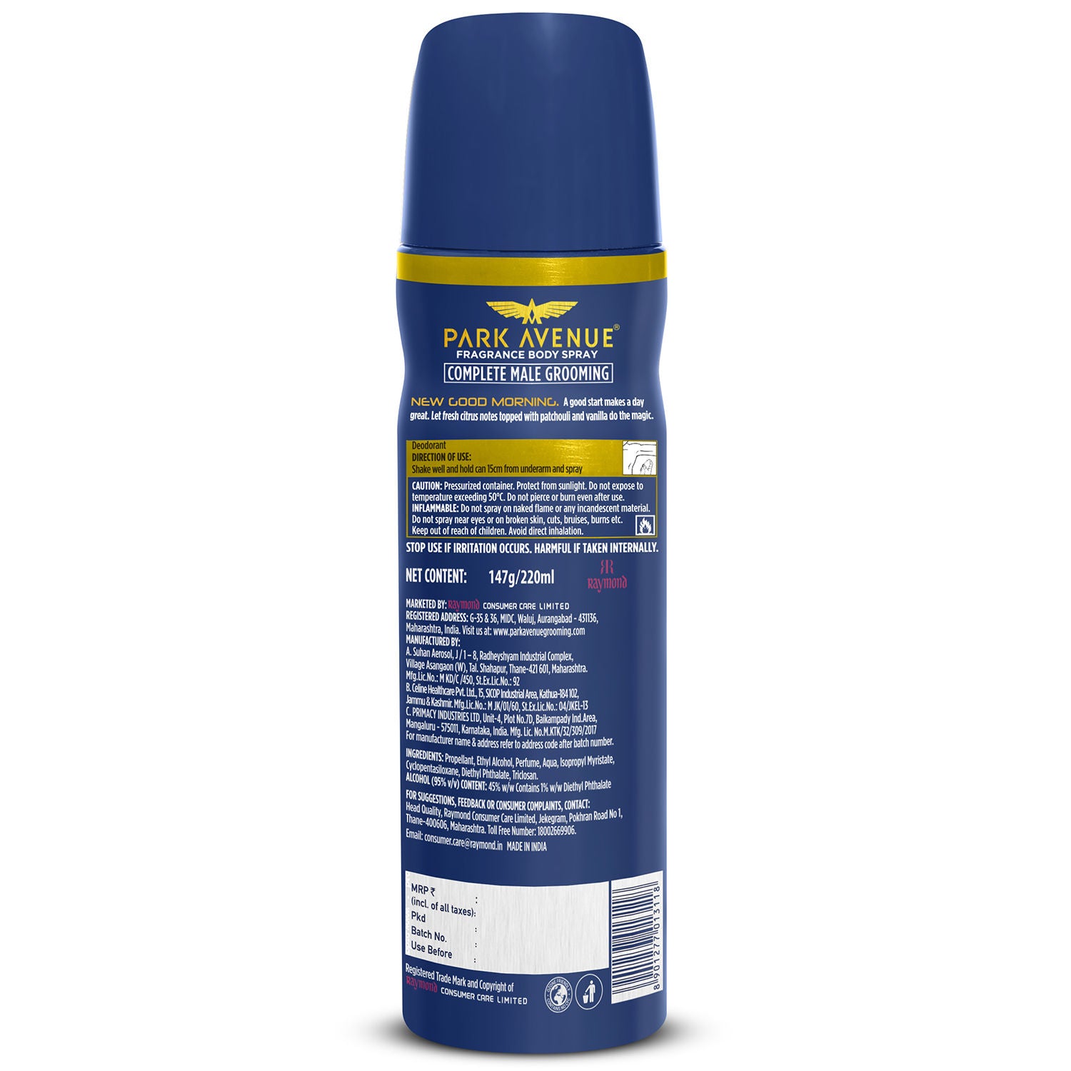 Park Avenue Mega Pack Original Deo Good Morning, 220ml