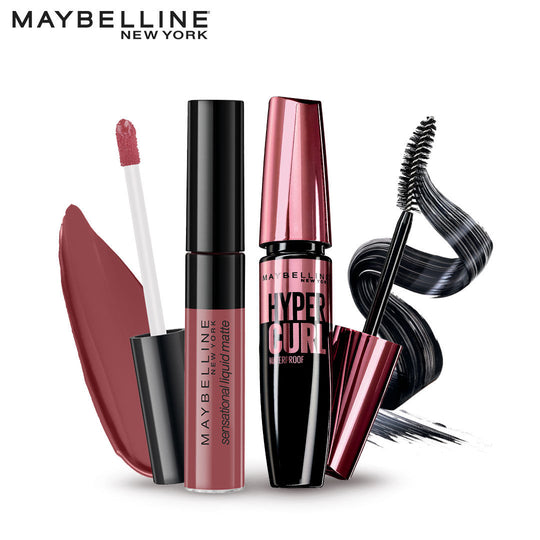 Maybelline New York Lash & Lip Combo - Mattes & Curls 3 Buy at Indicrest