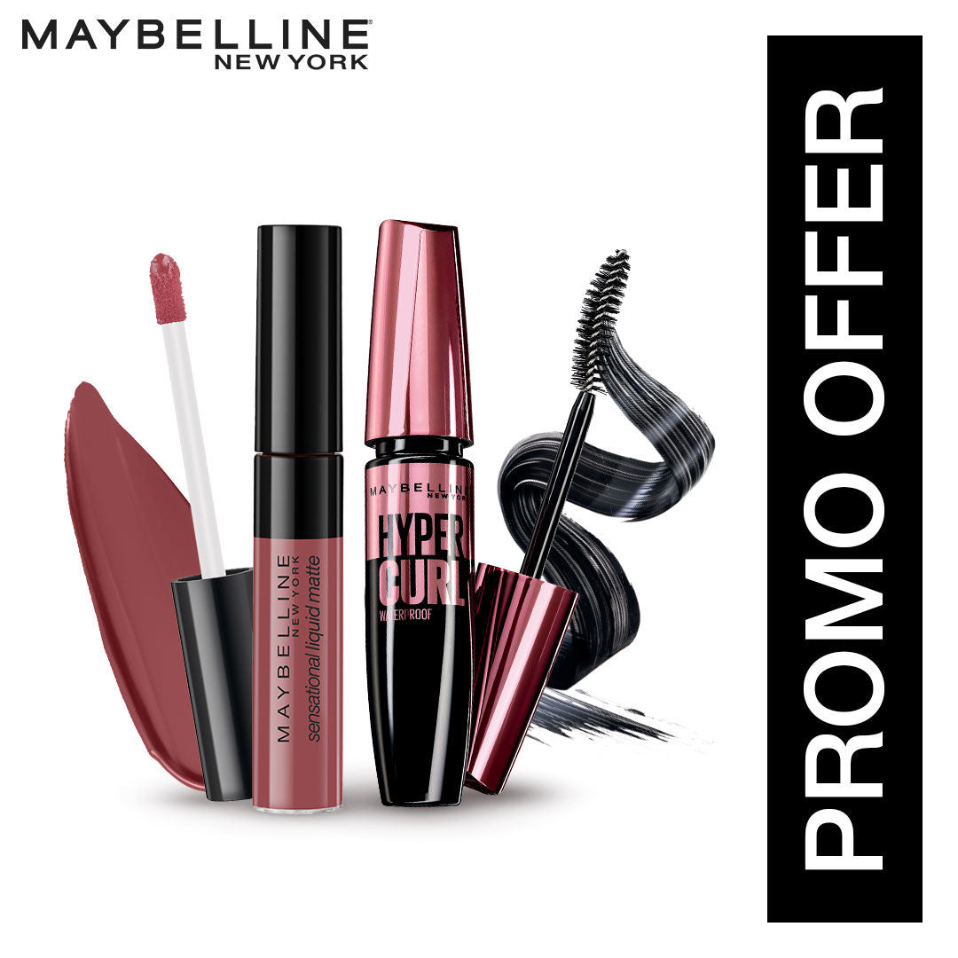 Maybelline New York Lash & Lip Combo - Mattes & Curls 3 Buy at Indicrest Image 3