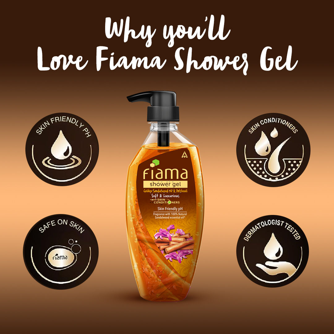 Fiama Golden Sandalwood Oil And Patchouli Shower Gel, 450ml Buy at Indicrest Image 4