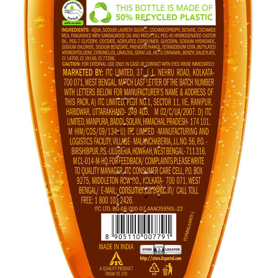 Fiama Golden Sandalwood Oil And Patchouli Shower Gel, 450ml Buy at Indicrest Image 7
