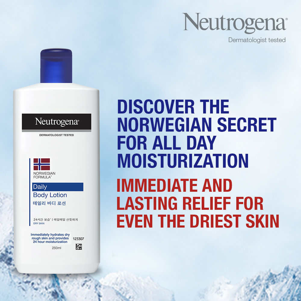 Neutrogena Norwegian Formula Daily Moisturizing Body Lotion for Dry Skin, 250ml