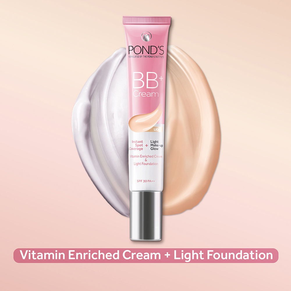 Pond’s Bb+ Cream Ivory Lightweight Foundation Cream with Vitamin Enriched Cream SPF 30 PA++, 18g Buy at Indicrest Image 6