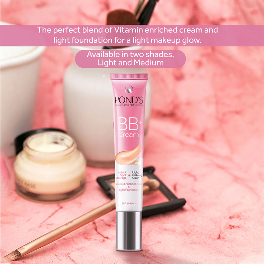 Pond’s Bb+ Cream Ivory Lightweight Foundation Cream with Vitamin Enriched Cream SPF 30 PA++, 18g Buy at Indicrest Image 7