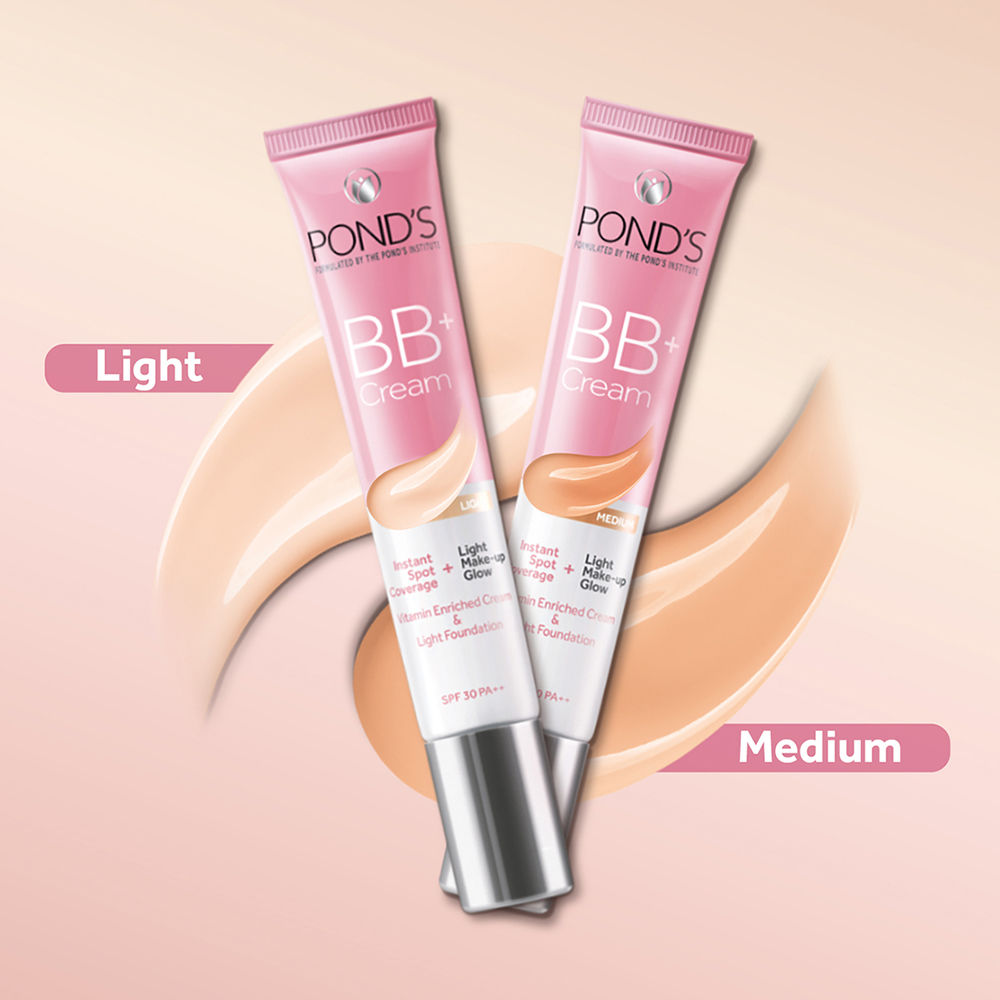 Pond’s Bb+ Cream Ivory Lightweight Foundation Cream with Vitamin Enriched Cream SPF 30 PA++, 18g Buy at Indicrest Image 8