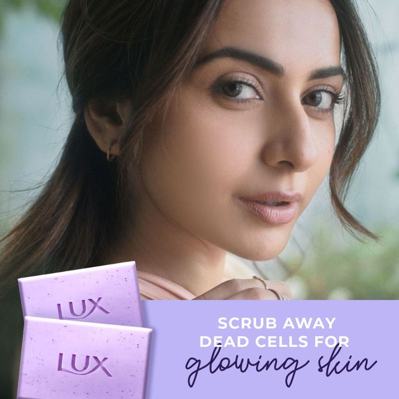 Lux Essence Of Himalayas Lavender & Vitamin C Exfoliating Soap (Pack of 5), 625g Buy at Indicrest Image 3