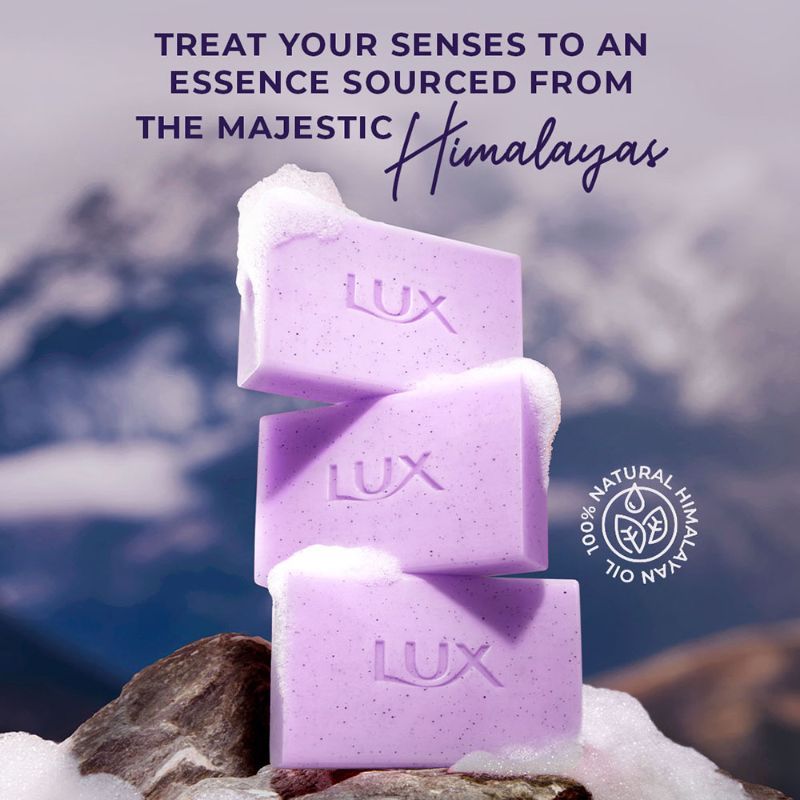 Lux Essence Of Himalayas Lavender & Vitamin C Exfoliating Soap (Pack of 5), 625g Buy at Indicrest Image 5