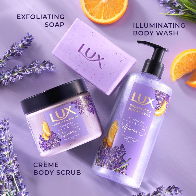 Lux Essence Of Himalayas Lavender & Vitamin C Exfoliating Soap (Pack of 5), 625g Buy at Indicrest Image 8