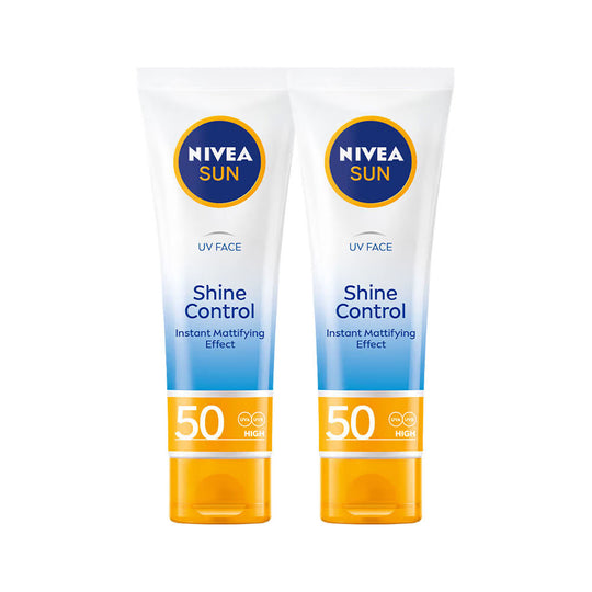 Nivea UV Face Shine Control SPF 50 Sunscreen (Pack of 2) Combo Buy at Indicrest