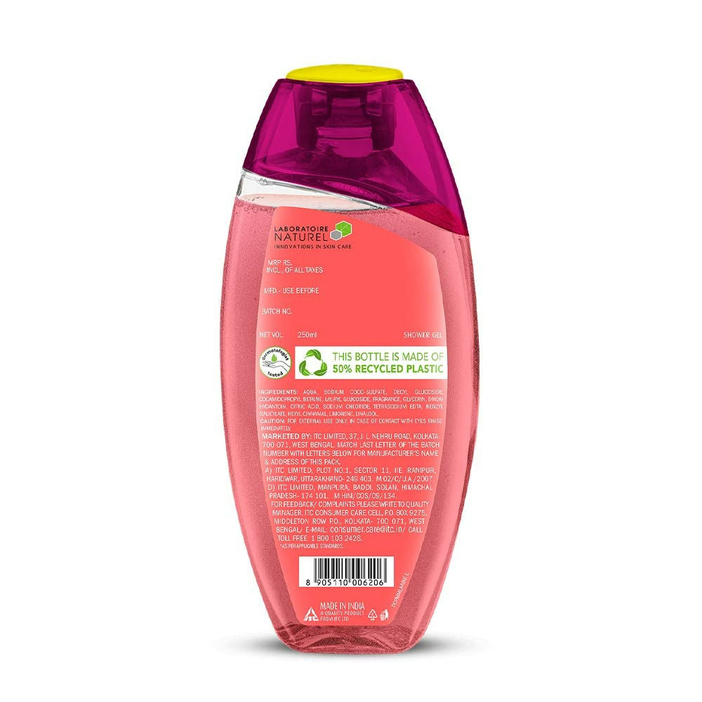 Fiama Happy Naturals Shower Gel,Plum Blossom & Ylang Bodywash, 97% Natural for Sensitive Skin, 250ml Buy at Indicrest Image 8