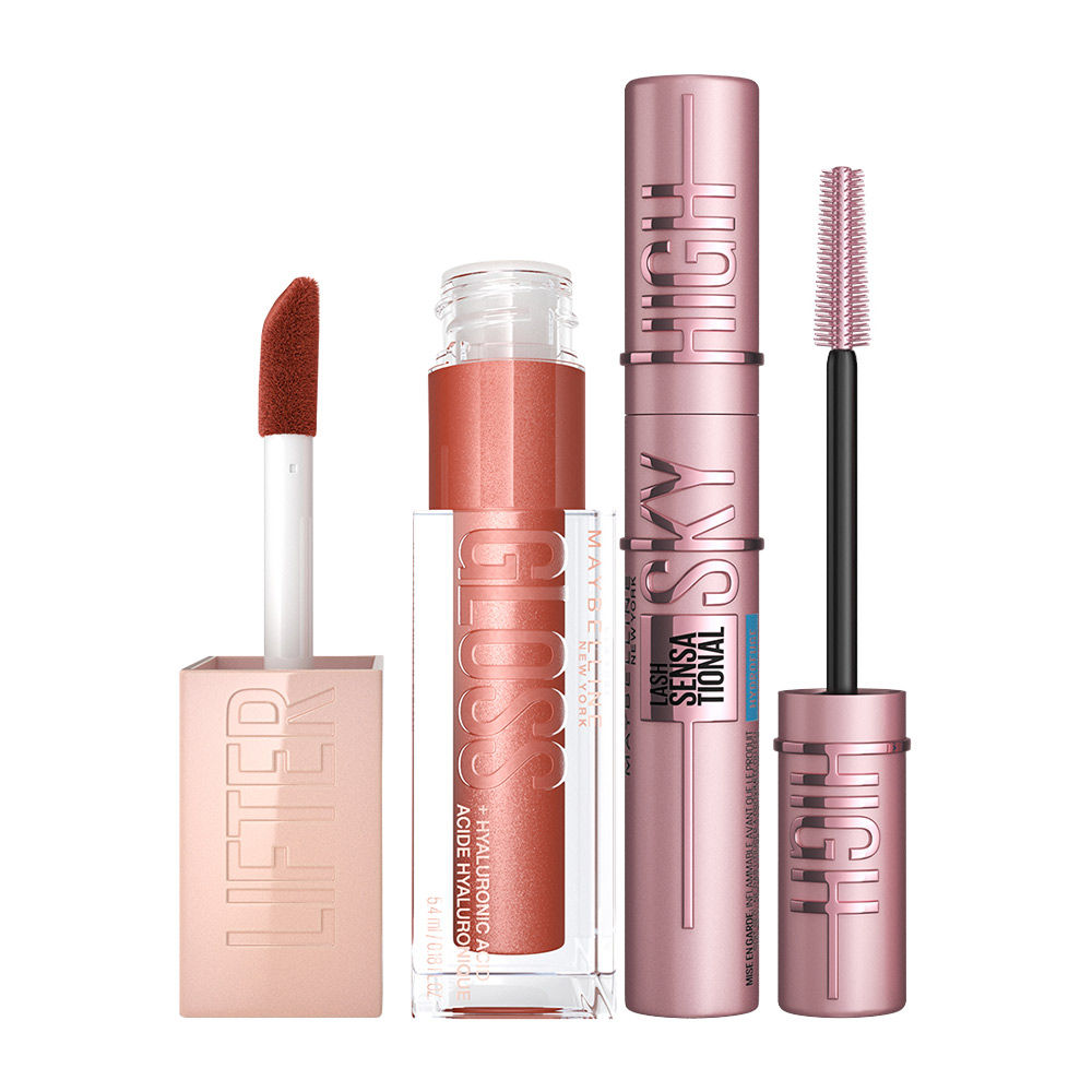 Maybelline New York Sensatiol Must Haves - Sky High Mascara & Lifter Gloss Topaz Combo, 2 pieces Buy at Indicrest