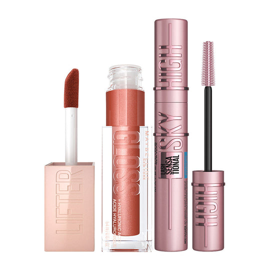 Maybelline New York Sensatiol Must Haves - Sky High Mascara & Lifter Gloss Topaz Combo, 2 pieces Buy at Indicrest