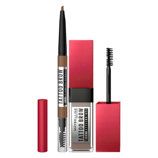 Maybelline New York The Perfect Brow Essentials - Tattoo Brow Styling Gel & Brow Pencil Combo, 2 pieces Buy at Indicrest