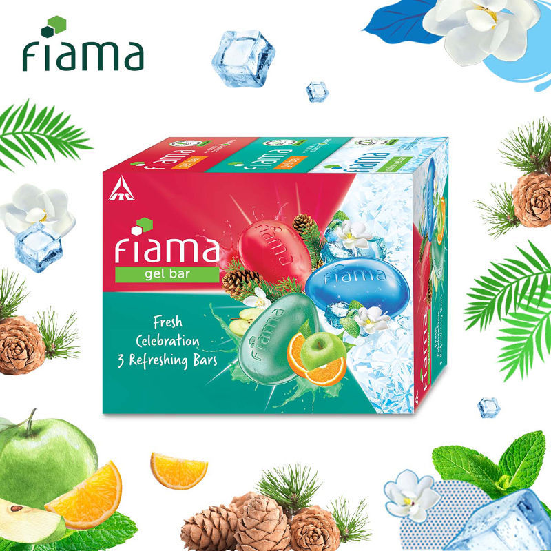 Fiama Gel Bar Fresh Celebration Pack, Variety Pack, Skin Conditioners (Pack of 3), 375g Buy at Indicrest Image 3
